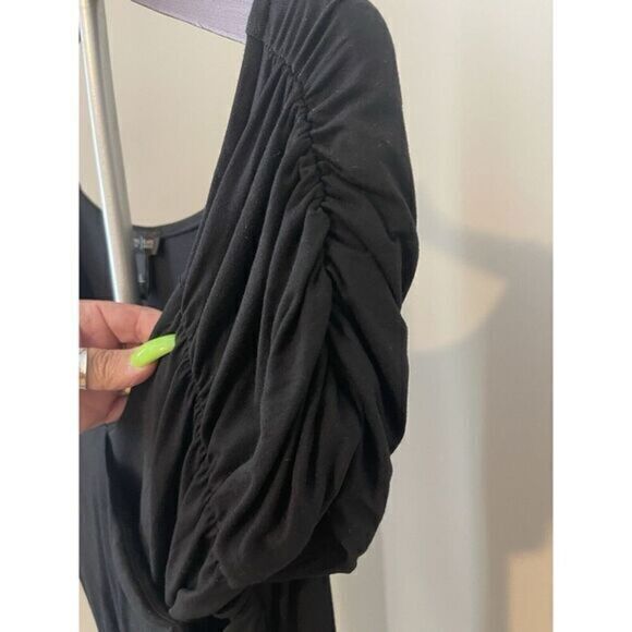 White House Black Market Cross Over Drape Ruching Women's‎ Large - Picture 7 of 14